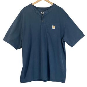 Carhartt Men's Workwear
Pocket Short-Sleeve Pullover Henley Navy Size 2XL Tall